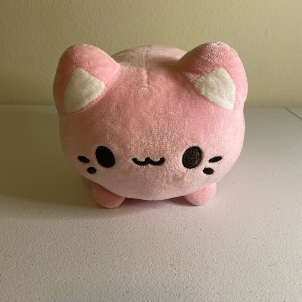 Aurora World Tasty Peach Strawberry Meowchi Pink Kitty Cat Plush 7" (F7)